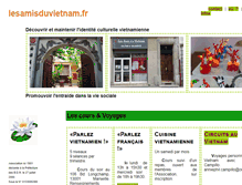 Tablet Screenshot of lesamisduvietnam.fr